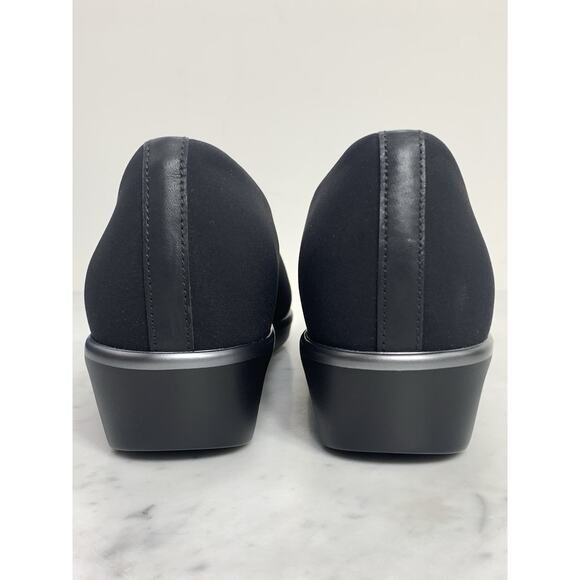 SAS Bliss Slip On Wedge Women 8.5 Slim AAA Black Fabric Comfort 2750-13 USA NIB - Picture 6 of 8